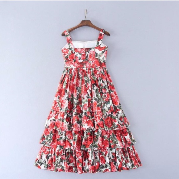 BED OF ROSES DRESS SIZE MED - Picture 4 of 6